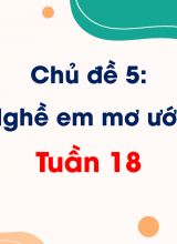 Chủ đề 5 Nghề em mơ ước  Tuần 18